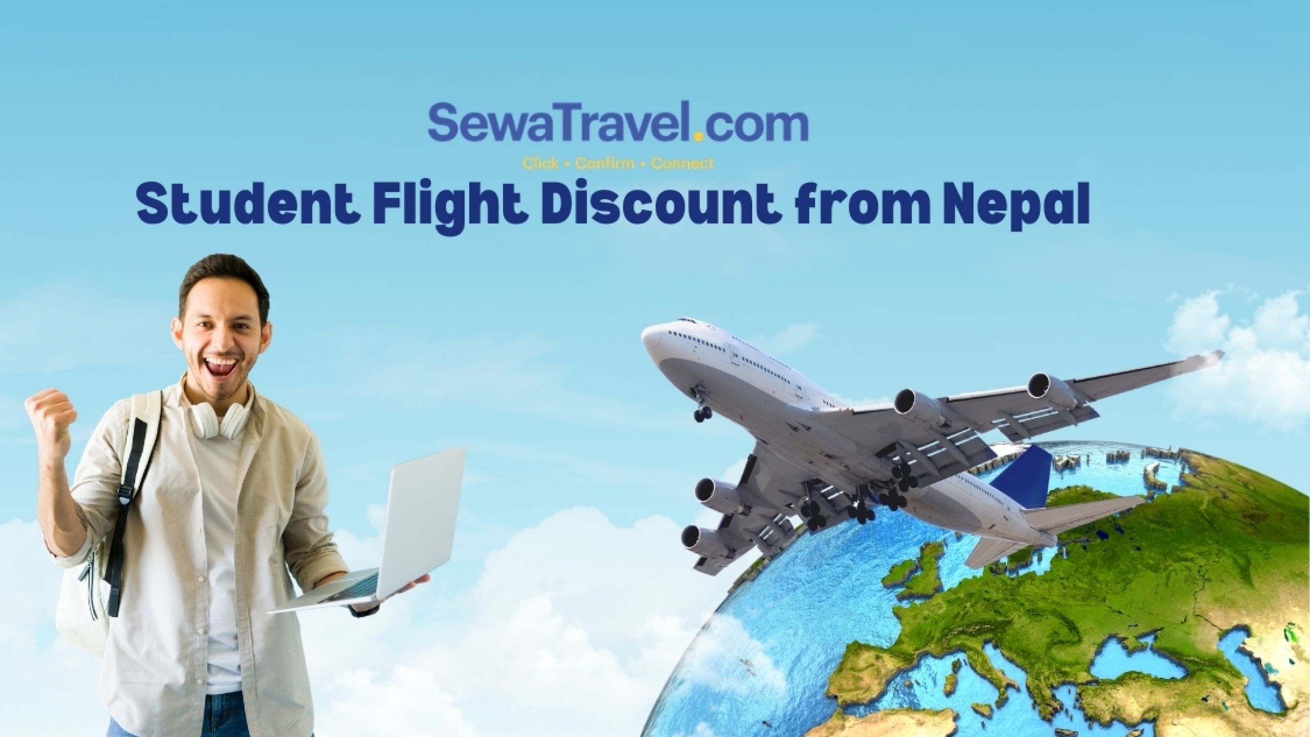 student flight discount from Nepal