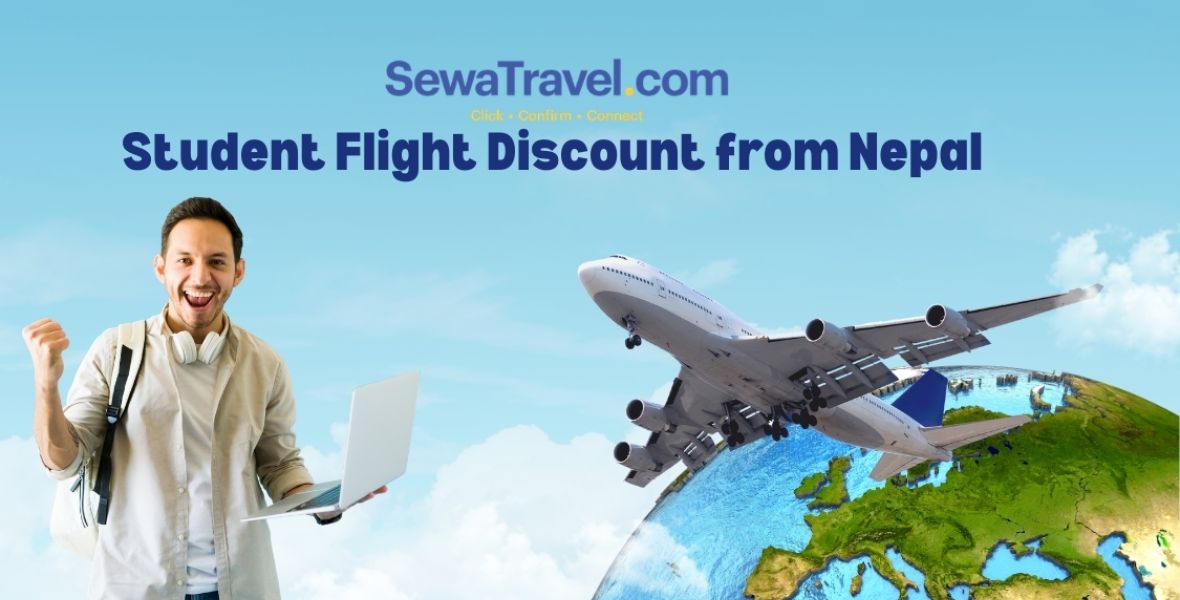student flight discount from Nepal