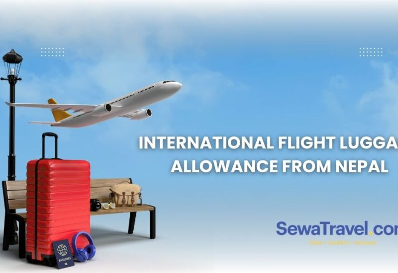 international flight luggage allowance from Nepal