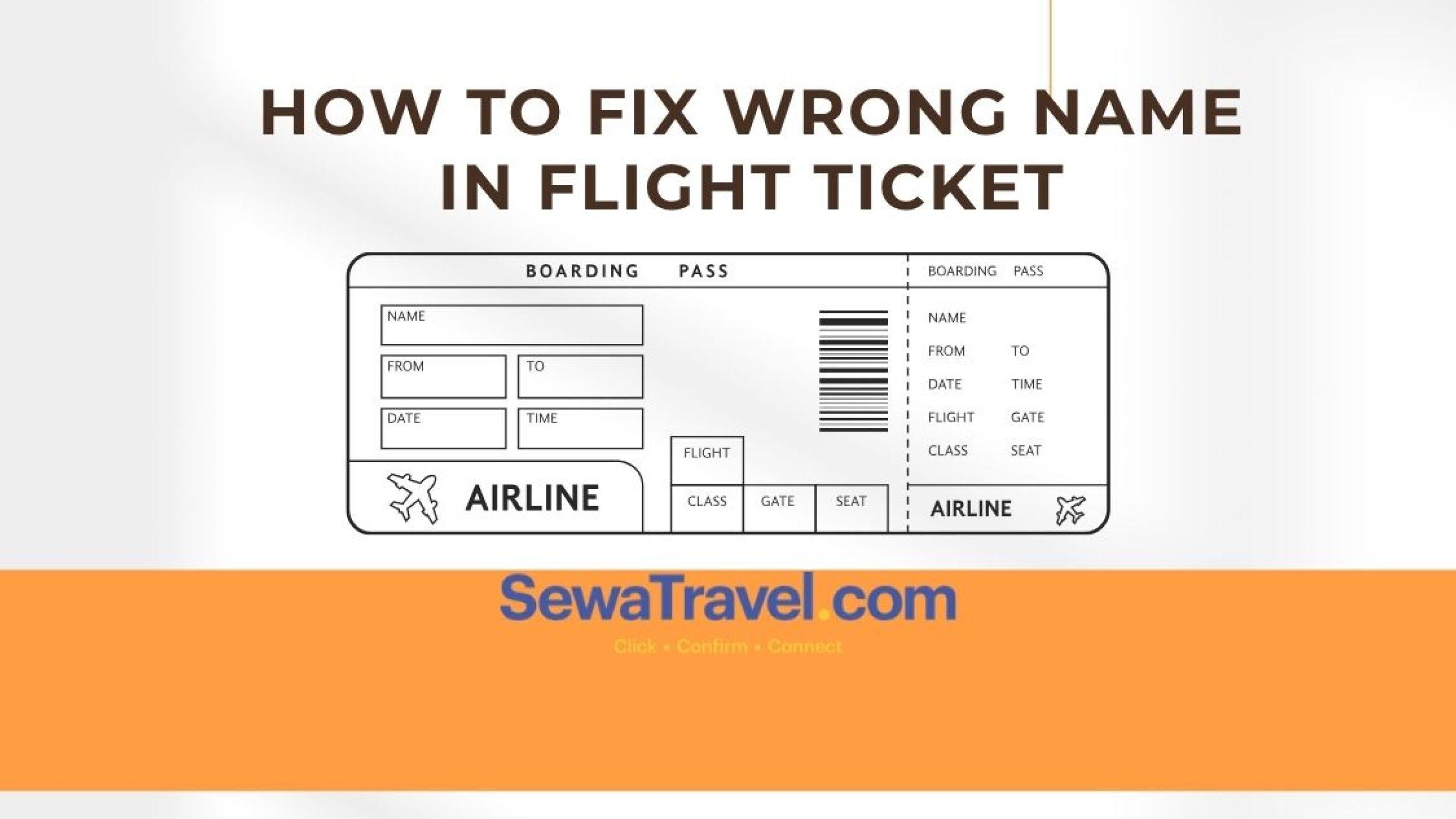 Fix Wrong Name in Flight Ticket