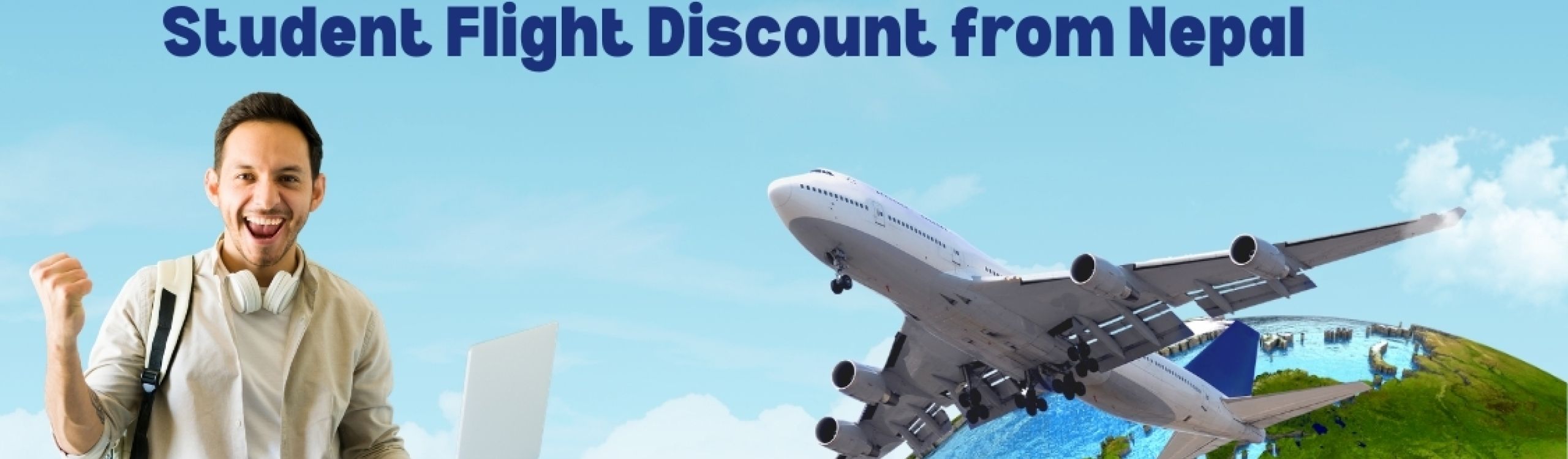 student flight discount from Nepal