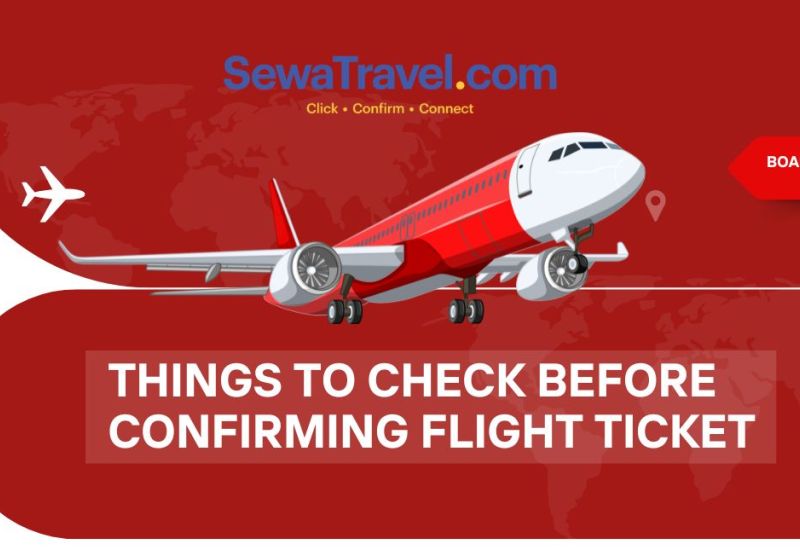 Things to Check Before Confirming Flight Ticket