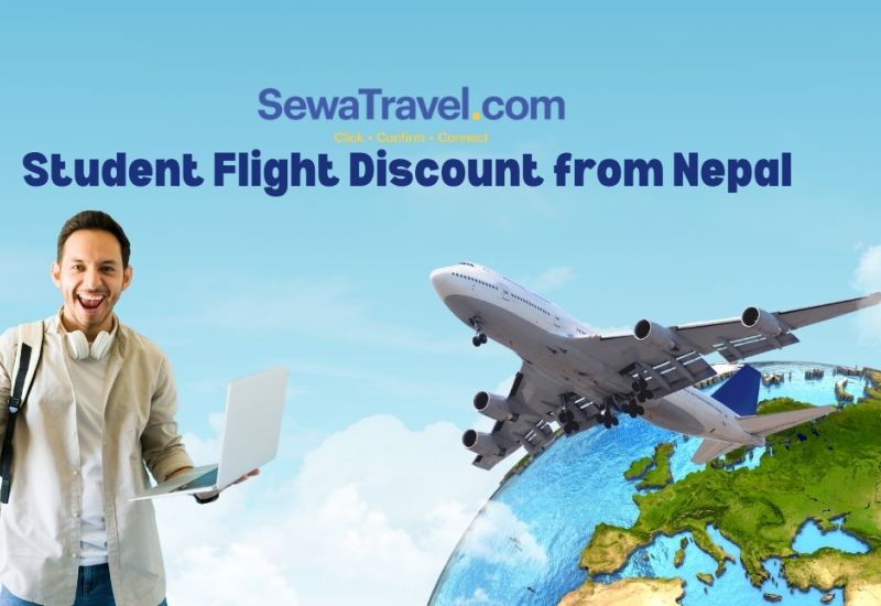 student flight discount from Nepal