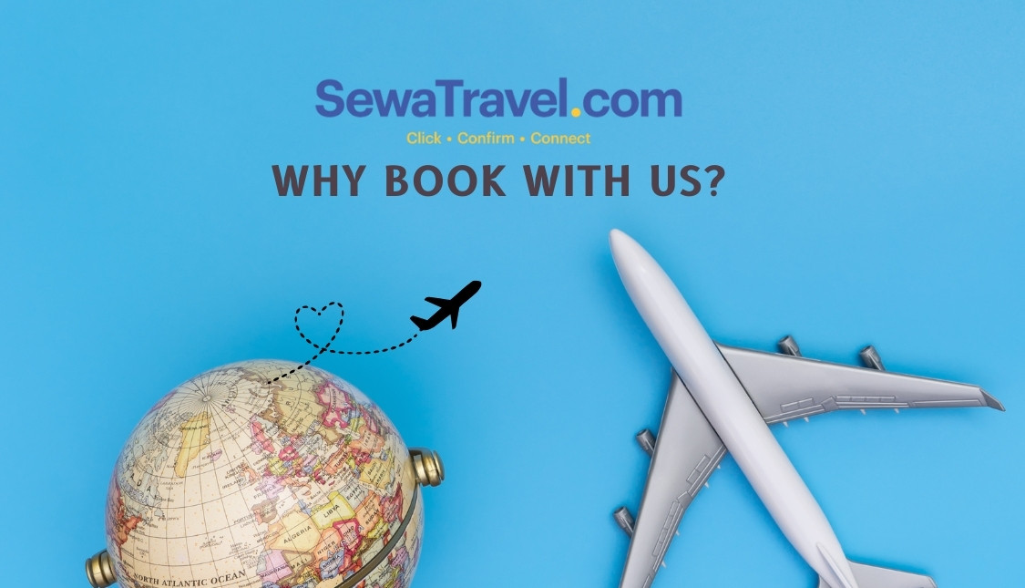 SewaTravel- It is IATA-accredited travel company in Nepal providing flights, visas, hotels, and travel support. SewaTravel is one of the best and top travel agencies in Kathmandu, Nepal.